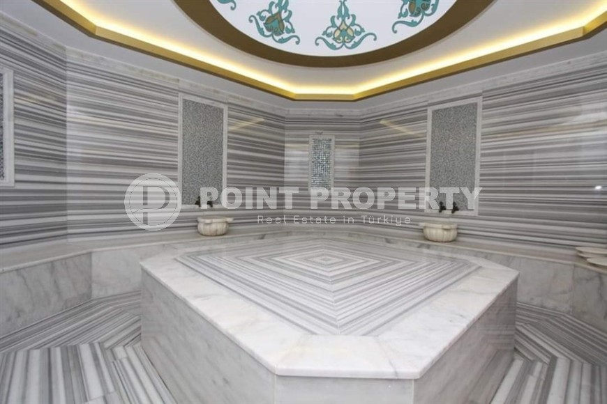 Современная квартира с мебелью и бытовой техникой, на первой линии от моря, в центре района Тосмур-id-6182-фото-15