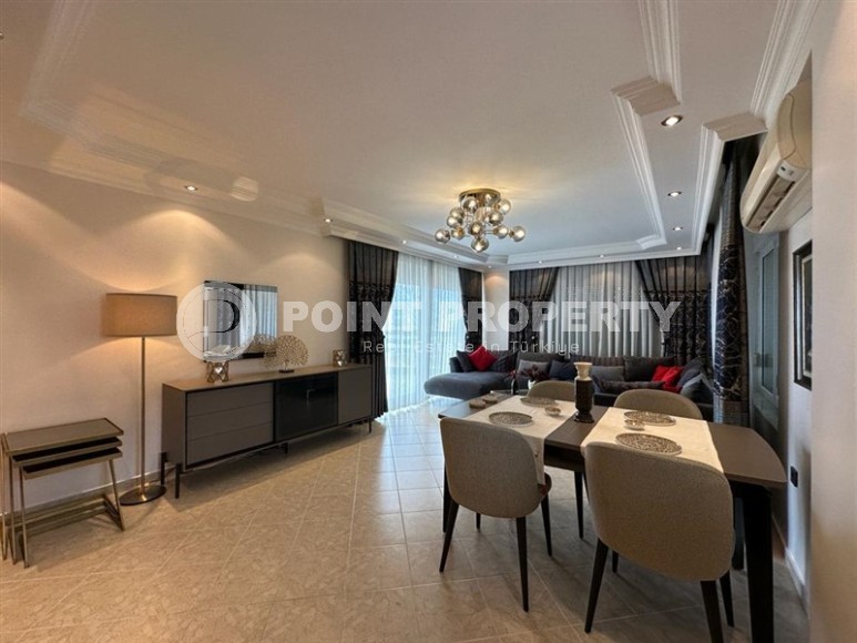 Меблированная трёхкомнатная квартира в центре Аланьи, 200 метров от городских объектов-id-3610-фото-4