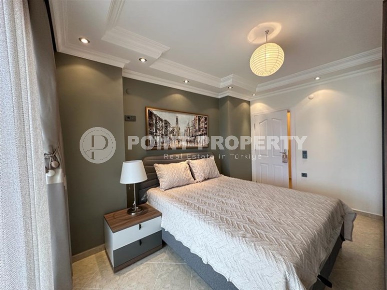 Меблированная трёхкомнатная квартира в центре Аланьи, 200 метров от городских объектов-id-3610-фото-10