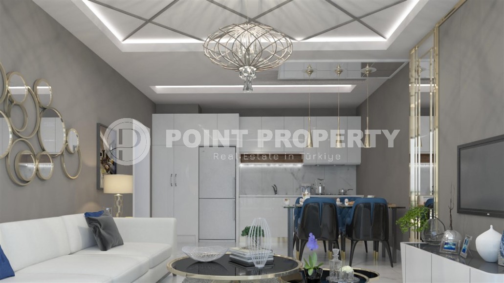 Квартиры в роскошном жилом комплексе на этапе строительства, в зеленом, экологически чистом районе Аланьи - Газипаша-id-6195-фото-4