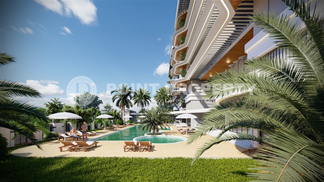 Квартиры в роскошном жилом комплексе на этапе строительства, в зеленом, экологически чистом районе Аланьи - Газипаша-id-6195-фото-16