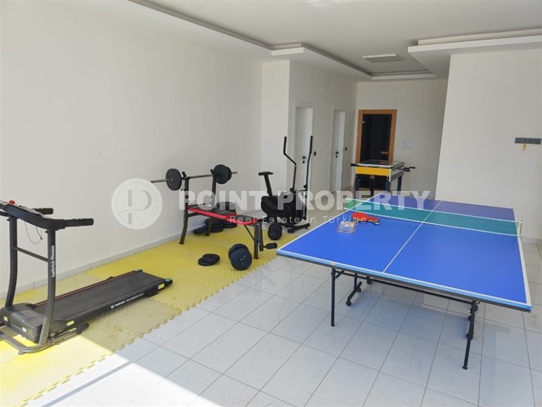 Новая квартира с мебелью и бытовой техникой, в 750 метрах от моря, в районе Демирташ-id-6196-фото-11