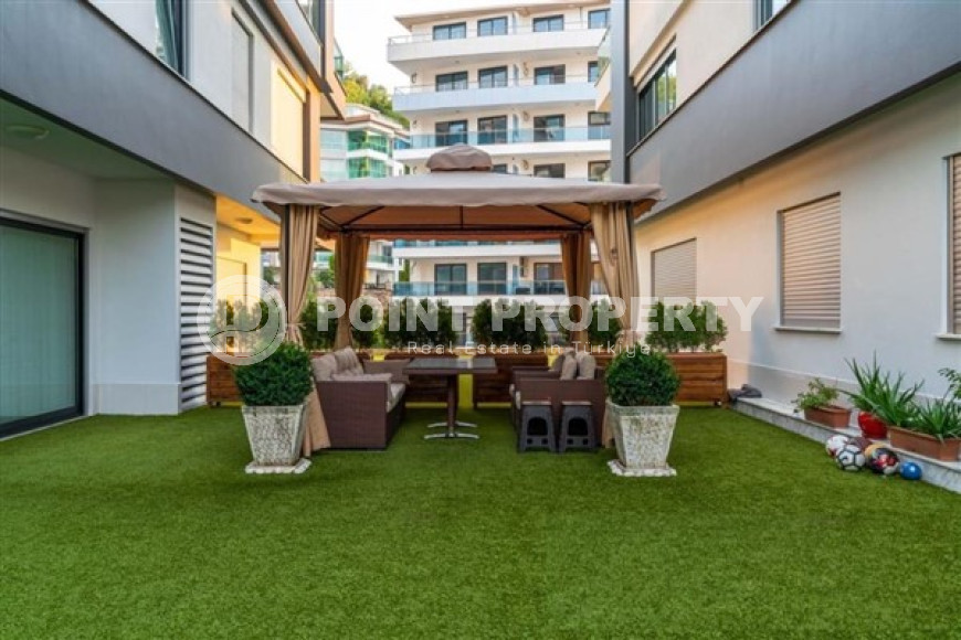 Фешенебельный садовый дуплекс с пятью спальнями, 210м², в элитном комплексе Каргыджака, Алания-id-1489-фото-6