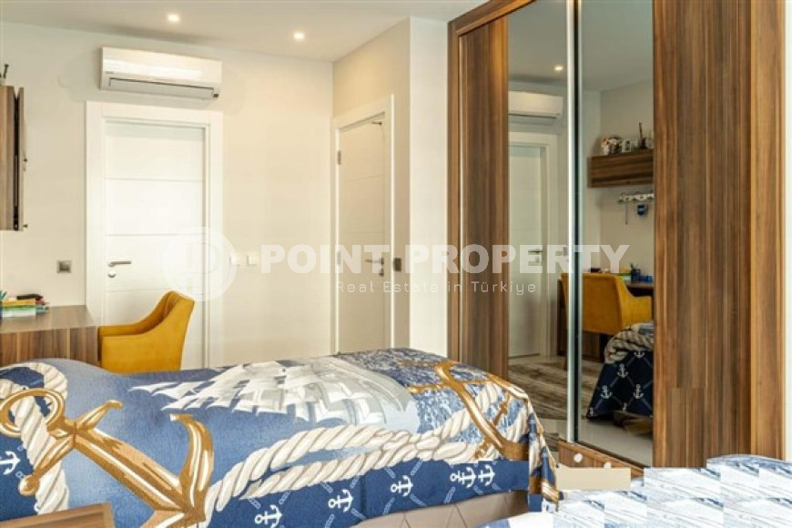 Фешенебельный садовый дуплекс с пятью спальнями, 210м², в элитном комплексе Каргыджака, Алания-id-1489-фото-13