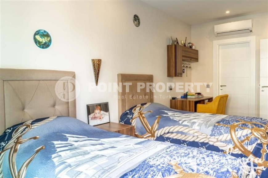 Фешенебельный садовый дуплекс с пятью спальнями, 210м², в элитном комплексе Каргыджака, Алания-id-1489-фото-14