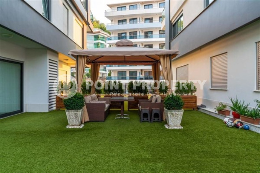 Фешенебельный садовый дуплекс с пятью спальнями, 210м², в элитном комплексе Каргыджака, Алания-id-1489-фото-28