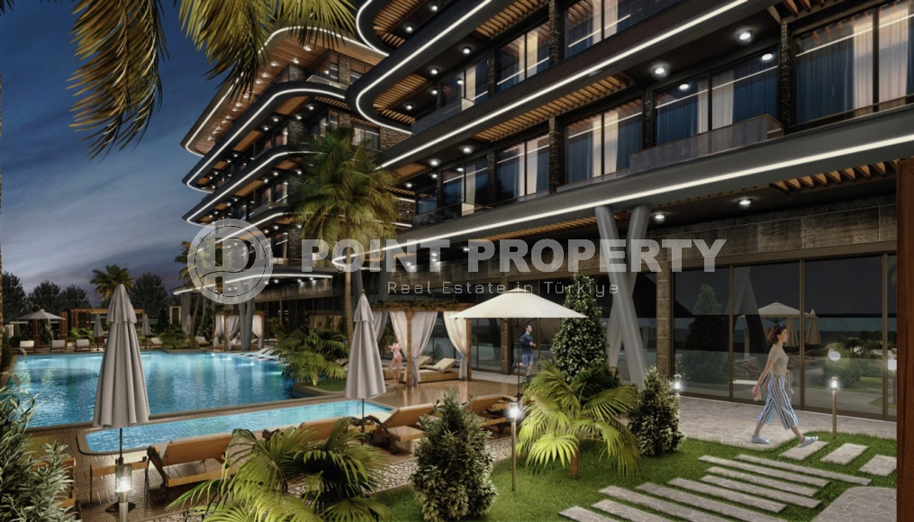 Investment project at the initial stage of construction in the center of Alanya, views of the sea, mountains and Alanya fortress-id-1066-photo-5