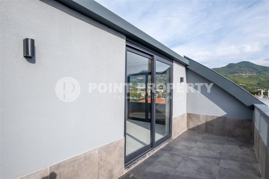 Панорамная двухуровневая квартира с видом на горы, в живописном, спокойном районе Аланьи - Верхняя Оба-id-6219-фото-19