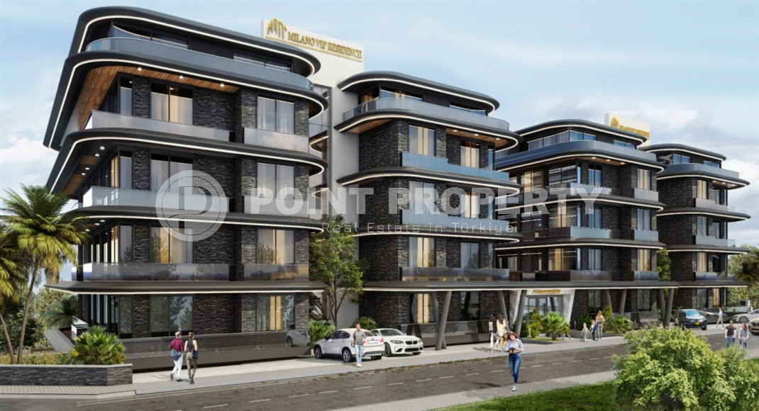 Investment project at the initial stage of construction in the center of Alanya, views of the sea, mountains and Alanya fortress-id-1066-photo-6