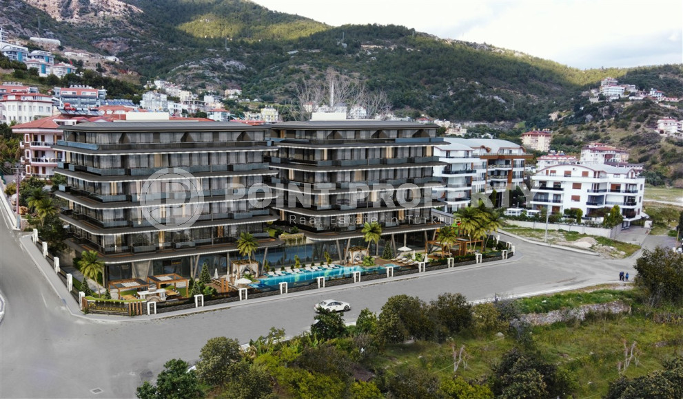 Investment project at the initial stage of construction in the center of Alanya, views of the sea, mountains and Alanya fortress-id-1066-photo-7