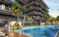 Investment project at the initial stage of construction in the center of Alanya, views of the sea, mountains and Alanya fortress-id-1066-photo-8