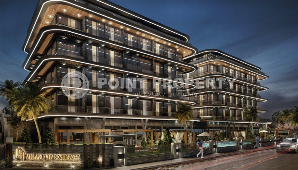 Investment project at the initial stage of construction in the center of Alanya, views of the sea, mountains and Alanya fortress-id-1066-photo-9