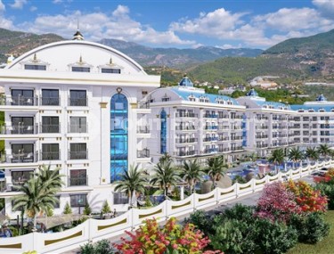 Compact 1+1 apartment in an elite residential complex in a quiet area of Alanya - Upper Oba-id-6240-photo-1