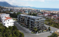 Investment project at the initial stage of construction in the center of Alanya, views of the sea, mountains and Alanya fortress-id-1066-photo-11