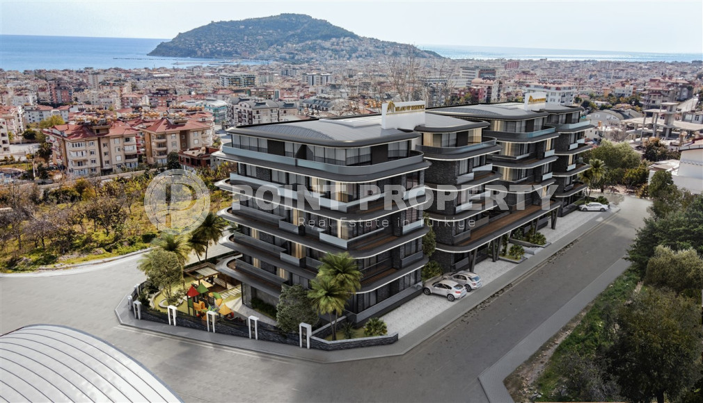 Investment project at the initial stage of construction in the center of Alanya, views of the sea, mountains and Alanya fortress-id-1066-photo-13