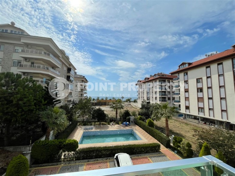 Светлая, просторная квартира с видом на море, в центре престижного района Аланьи - Кестель-id-6266-фото-14