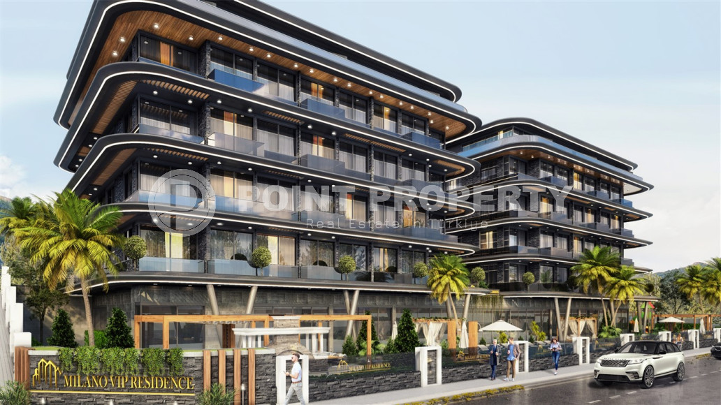 Investment project at the initial stage of construction in the center of Alanya, views of the sea, mountains and Alanya fortress-id-1066-photo-14