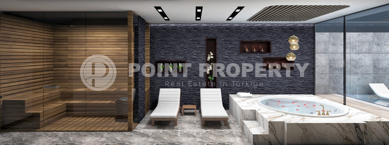 Квартира с высококачественной чистовой отделкой, в 400 метрах от пляжа Клеопатры, в центре Аланьи-id-6285-фото-14