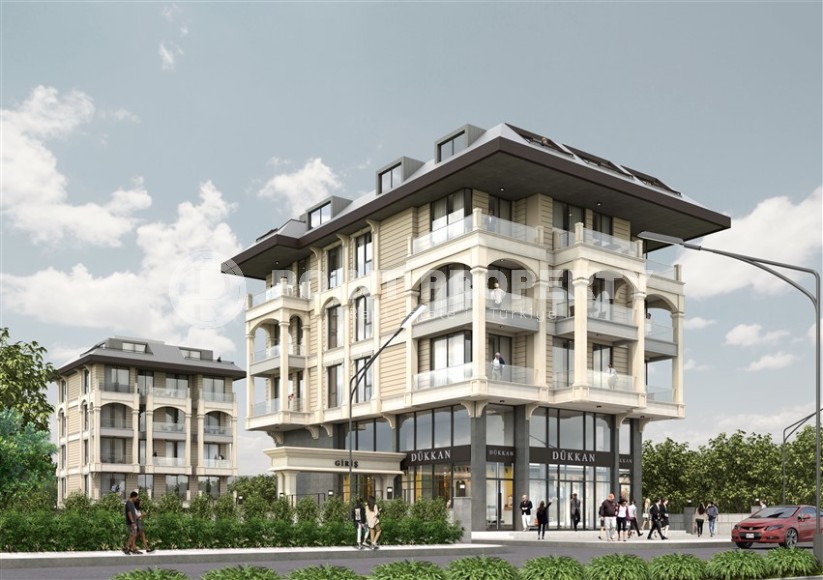 Небольшая новая квартира с чистовой отделкой, в 250 метрах от моря, в центре престижного района Аланьи - Кестель-id-6293-фото-10