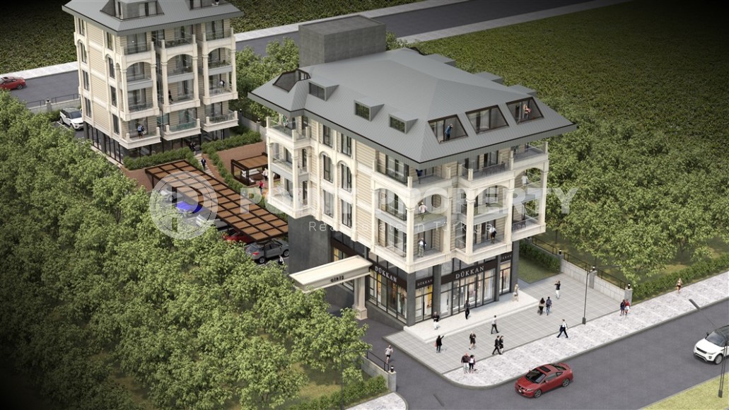 Небольшая новая квартира с чистовой отделкой, в 250 метрах от моря, в центре престижного района Аланьи - Кестель-id-6293-фото-11