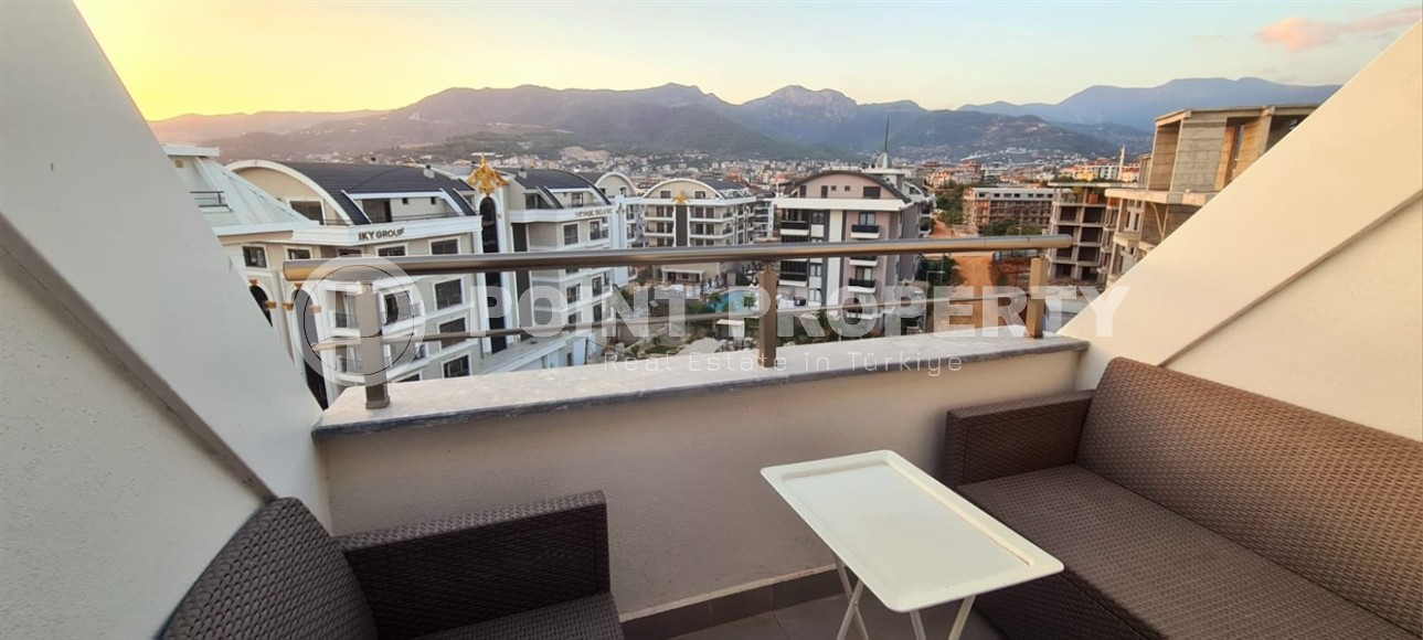 Панорамная квартира с видом на Торосские горы, в километре от моря, в популярном районе Аланьи - Оба-id-6316-фото-14