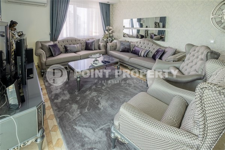 Элегантный пентхаус 4+1, 250м² с личной сауной в центре района Тосмур, Аланья, в комплексе с богатой инфраструктурой-id-1496-фото-3