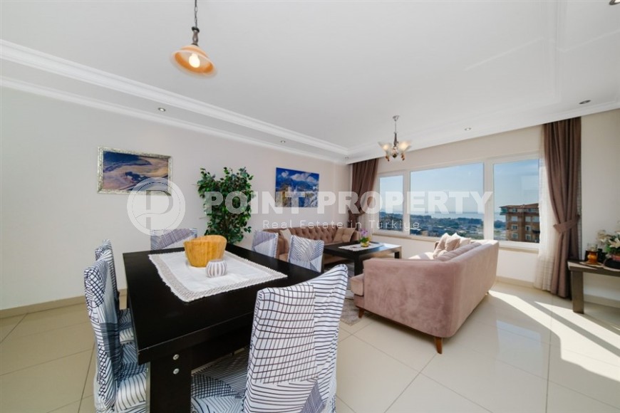 Панорамная двухуровневая квартира 3+2 на 10-м этаже с мансардой, в километре от пляжа-id-6319-фото-3