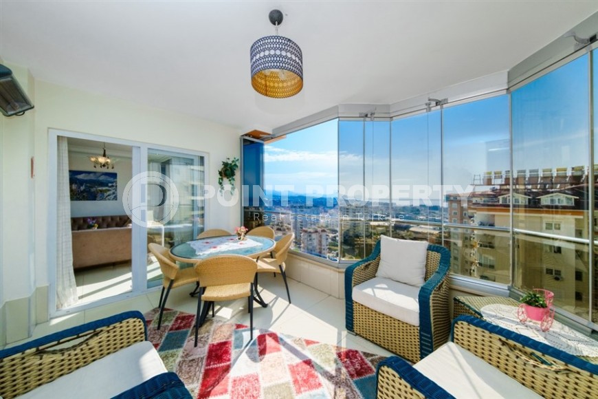 Панорамная двухуровневая квартира 3+2 на 10-м этаже с мансардой, в километре от пляжа-id-6319-фото-13