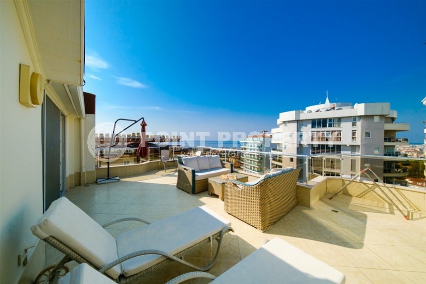 Панорамная двухуровневая квартира 3+2 на 10-м этаже с мансардой, в километре от пляжа-id-6319-фото-14