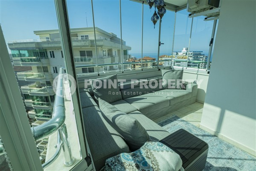 Элегантный пентхаус 4+1, 250м² с личной сауной в центре района Тосмур, Аланья, в комплексе с богатой инфраструктурой-id-1496-фото-12