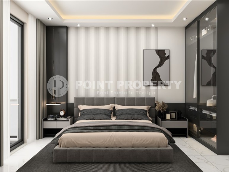 Новый инвестиционный проект - бутик резиденция в 550 метрах от моря, в спокойном районе Аланьи - Тосмур-id-6332-фото-4