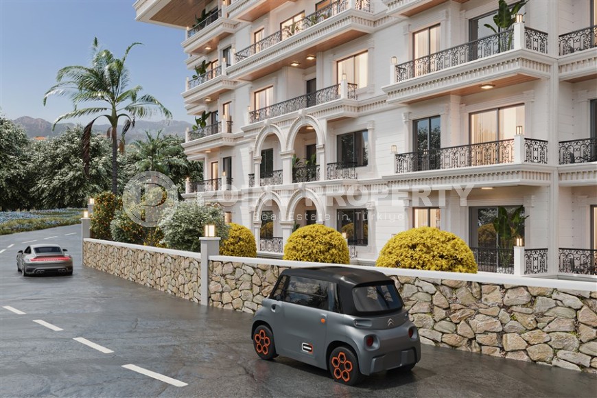 Новый инвестиционный проект - бутик резиденция в 550 метрах от моря, в спокойном районе Аланьи - Тосмур-id-6332-фото-13