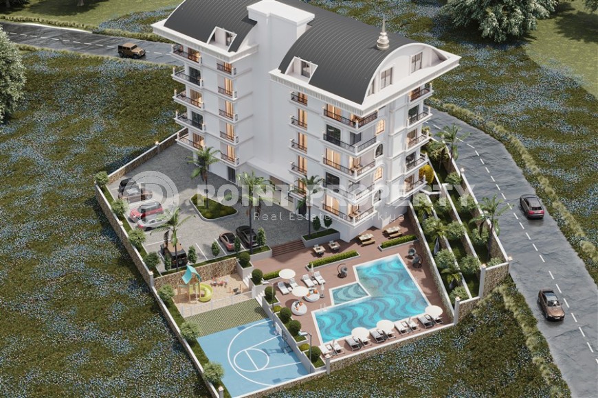 Новый инвестиционный проект - бутик резиденция в 550 метрах от моря, в спокойном районе Аланьи - Тосмур-id-6332-фото-16