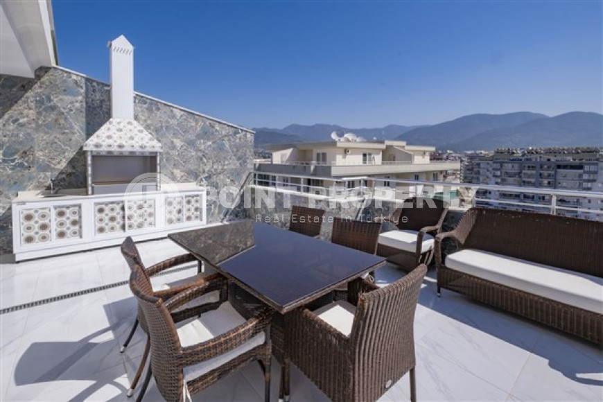 Элегантный пентхаус 4+1, 250м² с личной сауной в центре района Тосмур, Аланья, в комплексе с богатой инфраструктурой-id-1496-фото-36