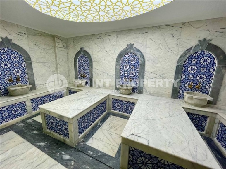 Modern, furnished apartment one and a half kilometers from the sea, in a prestigious area of Alanya - Upper Oba-id-6341-photo-7