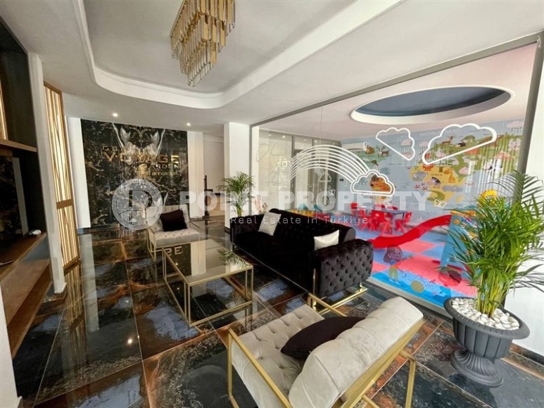 Modern, furnished apartment one and a half kilometers from the sea, in a prestigious area of Alanya - Upper Oba-id-6341-photo-11