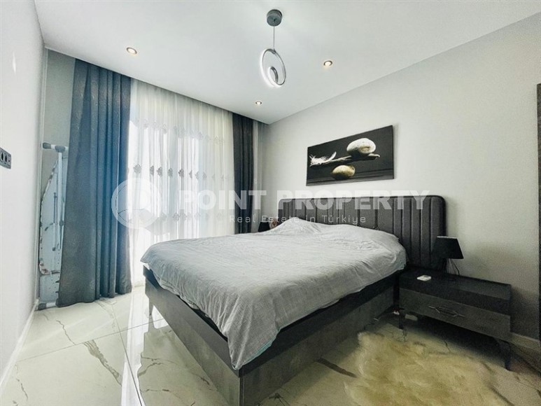 Стильная квартира, с мебелью и бытовой техникой, в 300 метрах от моря, в самом центре Аланьи-id-6342-фото-5