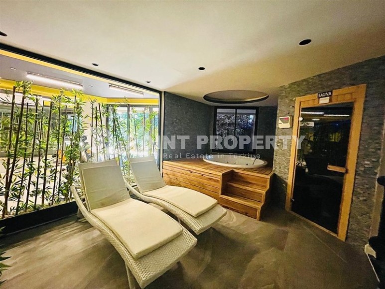 Стильная квартира, с мебелью и бытовой техникой, в 300 метрах от моря, в самом центре Аланьи-id-6342-фото-12