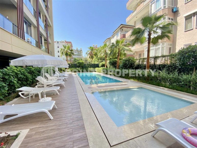 Стильная квартира, с мебелью и бытовой техникой, в 300 метрах от моря, в самом центре Аланьи-id-6342-фото-17