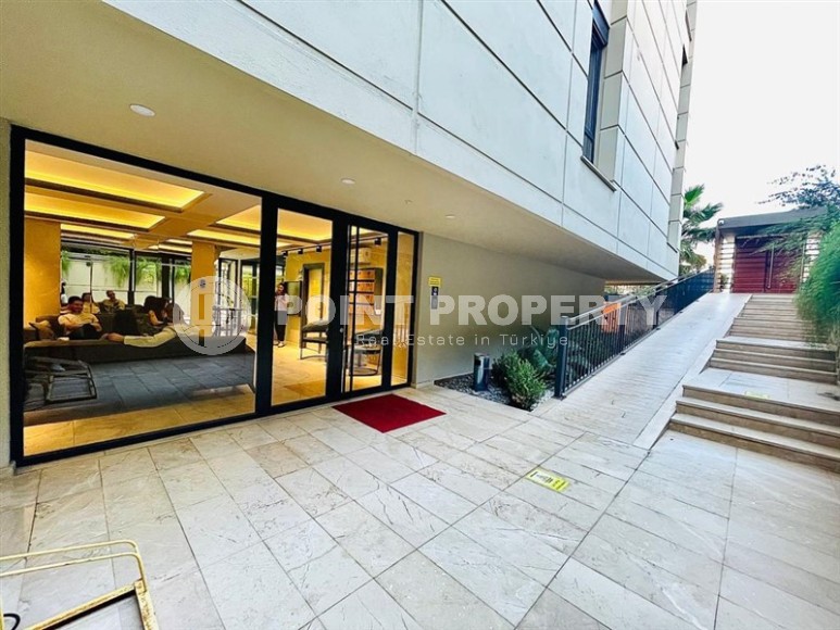 Стильная квартира, с мебелью и бытовой техникой, в 300 метрах от моря, в самом центре Аланьи-id-6342-фото-18