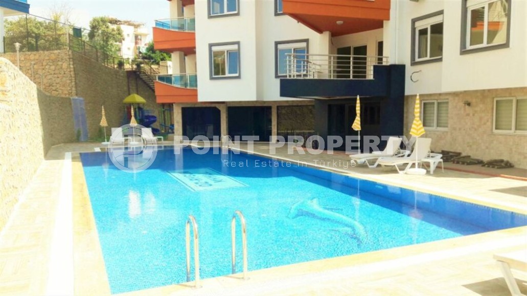 Квартира с мебелью и бытовой техникой, в 650 метрах от  моря, в центре района Тосмур-id-6348-фото-13