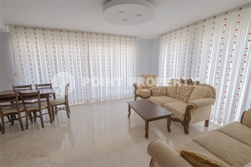 Видовой четырехкомнатный пентхаус, 120м² в уютной резиденции в районе Алании Конаклы-id-1501-фото-3