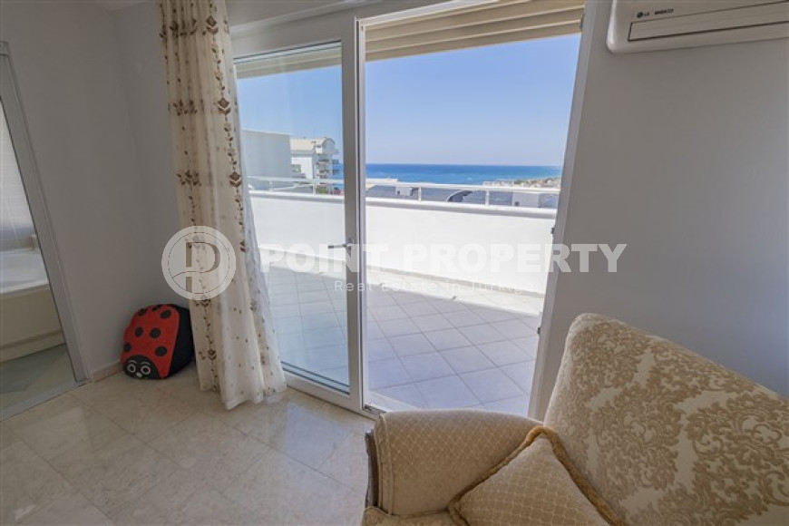 Видовой четырехкомнатный пентхаус, 120м² в уютной резиденции в районе Алании Конаклы-id-1501-фото-16