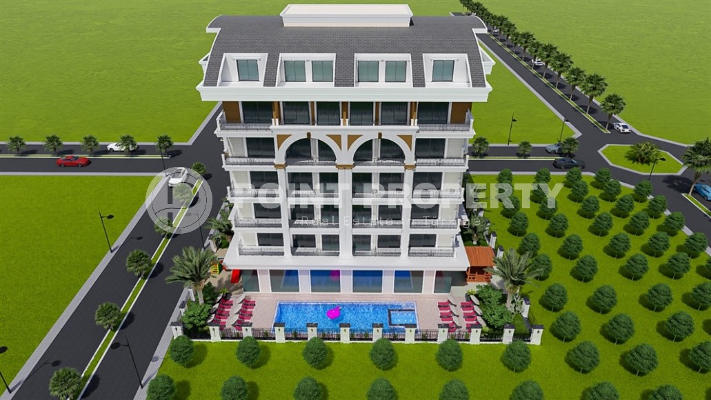 Небольшая квартира в жилом комплексе на завершающем этапе строительства, в 850 метрах от моря-id-6388-фото-12