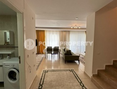 Современная двухуровневая квартира с просторной открытой террасой, на 1-м и 2-м этажах, в центре престижного района Аланьи - Кестель-id-6389-фото-5