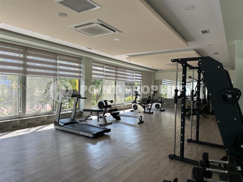 Современная двухуровневая квартира с просторной открытой террасой, на 1-м и 2-м этажах, в центре престижного района Аланьи - Кестель-id-6389-фото-15