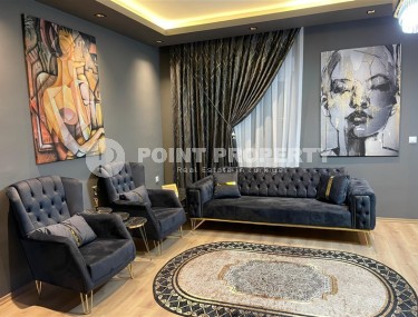 Стильная двухуровневая квартира с дизайнерским ремонтом, на 5-м этаже с мансардой, в живописном, спокойном районе Аланьи - Демирташ-id-6396-фото-2