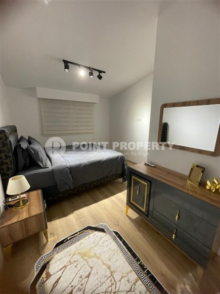 Стильная двухуровневая квартира с дизайнерским ремонтом, на 5-м этаже с мансардой, в живописном, спокойном районе Аланьи - Демирташ-id-6396-фото-8