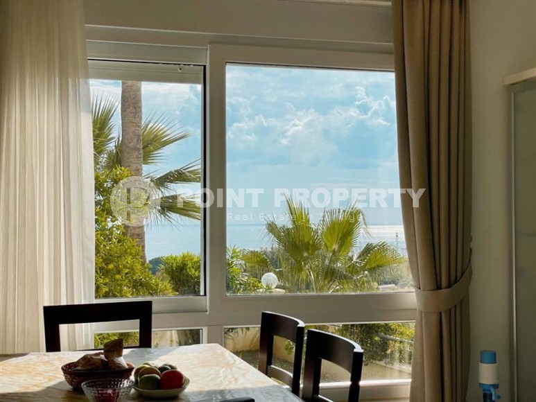 Уютная квартира с видом на море, на 1-м этаже, в доме 2007 года постройки, в нескольких минутах ходьбы от центра Аланьи-id-6402-фото-5