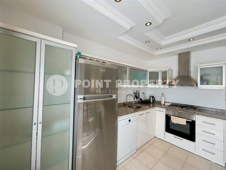 Уютная квартира с видом на море, на 1-м этаже, в доме 2007 года постройки, в нескольких минутах ходьбы от центра Аланьи-id-6402-фото-6